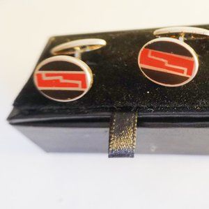 Art Deco Enamel Cufflinks